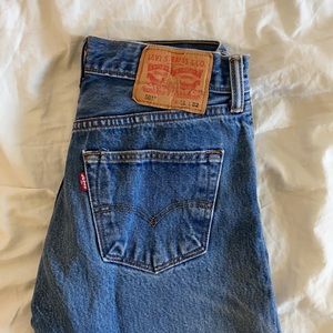 thrifted high wasted botton up pants